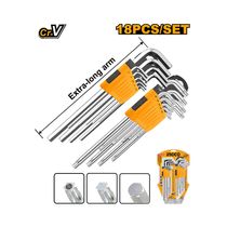 Juego Llaves Hex y Torx 18 Piezas | Ingco