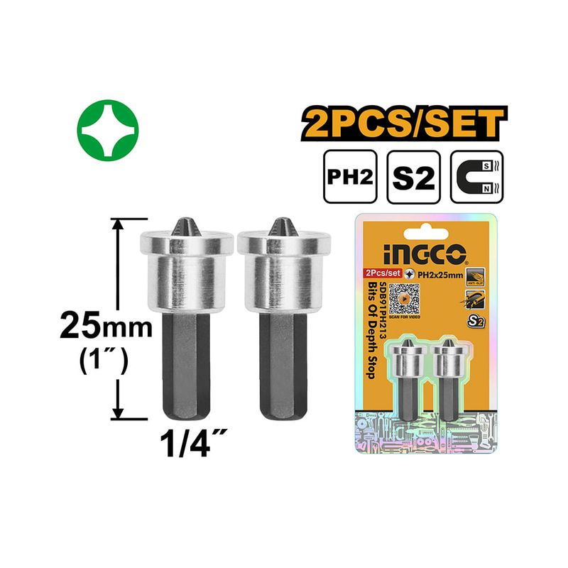 Set-Puntas-Magneticas-con-Tope-25MM-x2-|-Ingco