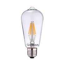 Foco LED Vintage Transparente Gota E27 6W 6500K | Volton