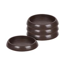 Regatón Redondo Café para Mueble 4.5cm 4und | Magic Sliders