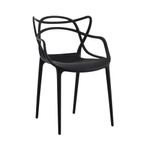 Silla-Decorativa-Plastica-Modern-Negro-|-Orange