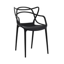 Silla Decorativa Plástica Modern Negro | Orange