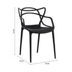 Silla-Decorativa-Plastica-Modern-Negro-|-Orange