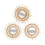 Set-de-3-Espejos-Exterior-Ratan-28cm-|-Atmosphera