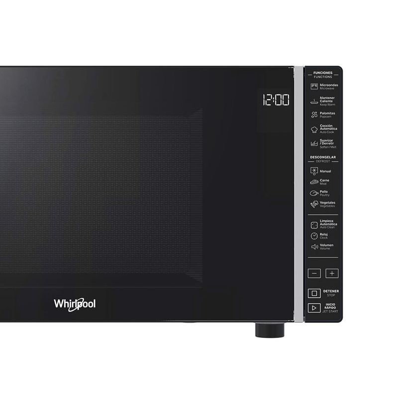 Microondas-con-Acabado-en-Espejo-30Lts-Negro-|-Whirlpool