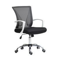 Silla Giratoria Baly Negro/Blanco | Orange