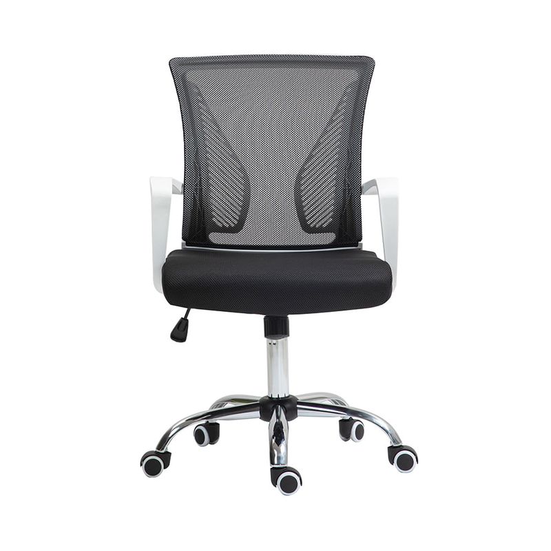 Silla-Giratoria-Baly-Negro-Blanco-|-Orange