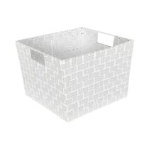 Canasta Tejida Blanca 30x25x20cm