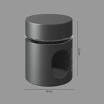 Repostero-de-Vidrio-Acero-Inoxidable-600ml-|-Five