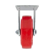 Garrucha Fija Plataforma Roja 6" x 2" | JEM