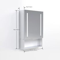 Gabinete Plata con LED 1 Puerta 50x80x0,14cm | Orange