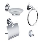 Set-de-Baño-Nantes-Acero-Inoxidable-4-Piezas-|-Orange