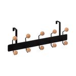 Percha-Negro-10-Cabezas-de-Madera-Hierro-|-Five