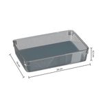 Organizador-para-Cajon-24x16cm-Transparente-Gris-|-Five