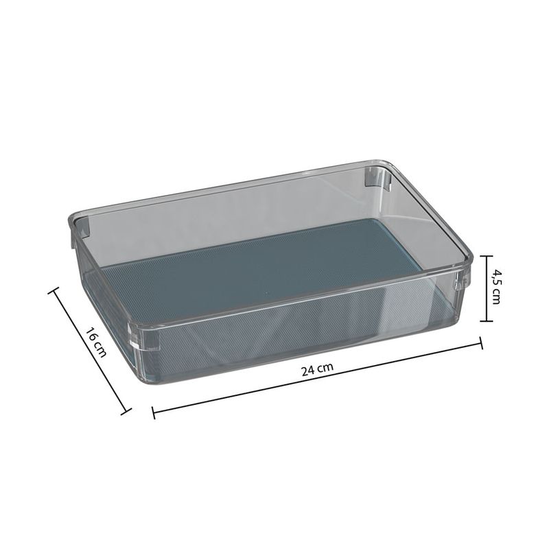 Organizador-para-Cajon-24x16cm-Transparente-Gris-|-Five
