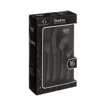Juego de 16 Cubiertos Negro | Secret de Gourmet