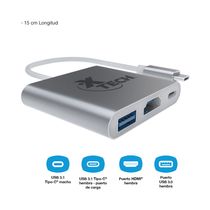 Adaptador Multipuerto USB 15cm | XTech