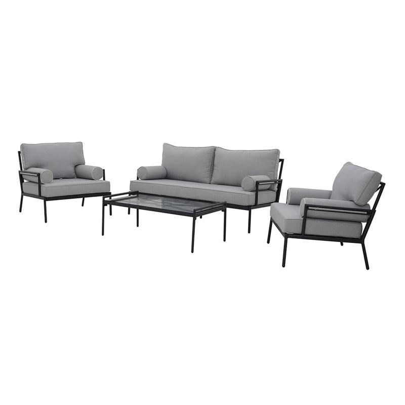 Sala-Exterior-de-Aluminio-4-Plazas-Gris