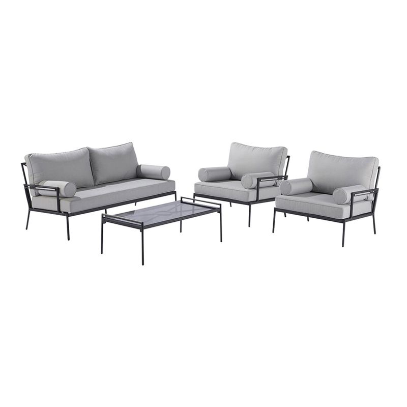 Sala-Exterior-de-Aluminio-4-Plazas-Gris