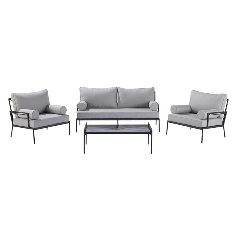 Sala-Exterior-de-Aluminio-4-Plazas-Gris