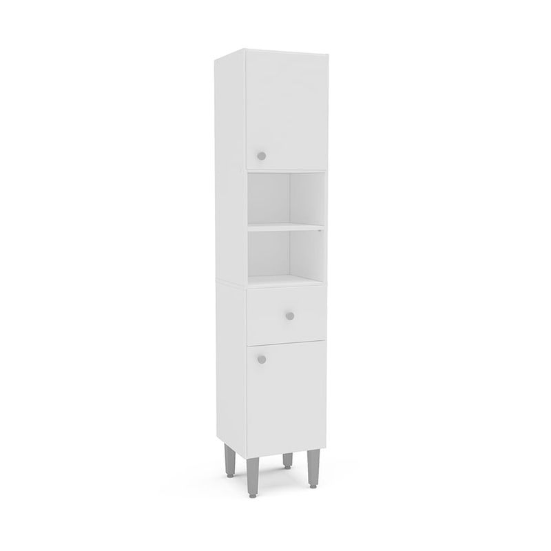 Mueble-de-Baño-Blanco-con-2-Puertas-y-1-Cajon-|-Politorno