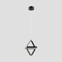 Lámpara Colgante LED 20W Rombos Negro | Orange