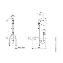 Juego Monocomando para Lavamanos Compacta E181/M4 | FV