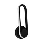 Lampara-LED-de-Pared-Ovalo-Negra-12W-30K-|-Kasalight