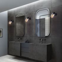 Lámpara de Pared Negra con Vidrio Smoke 1XE12 | Kasalight