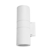 Lámpara de Pared Exterior Blanca 2XE27 PAR30 | Luzmas