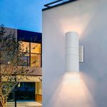 Lampara-de-Pared-Exterior-Blanca-2XE27-PAR30-|-Luzmas