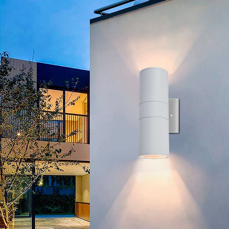 Lampara-de-Pared-Exterior-Blanca-2XE27-PAR30-|-Luzmas