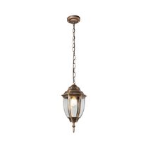 Lámpara Colgante Exterior Tipo Farol Bronce 1XE27 | Luzmas