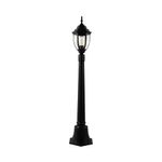 Lampara-Exterior-Poste-Bolardo-Farol-Negro-1XE27-|-Luzmas