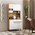 Mueble-para-Cocina-Hanna-Miel-Blanco-6-Puertas-|-Delmarco-Moveis