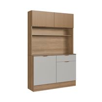 Mueble para Cocina West Marrón/Beige 4 Puertas | Delmarco Moveis