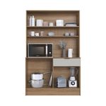 Mueble-para-Cocina-West-Marron-Beige-4-Puertas-|-Delmarco-Moveis