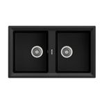 Lavaplatos-Encastrado-y-Reversible-2-Pozos-Stone-90-|-Teka