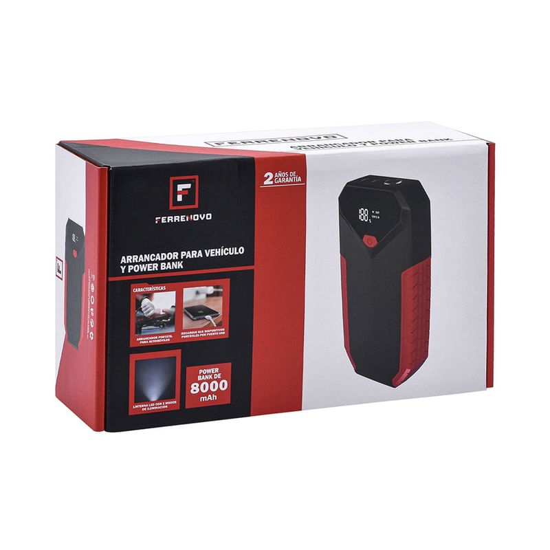 Arrancador-y-Cargador-de-Bateria-8000mAh-|-Ferrenovo