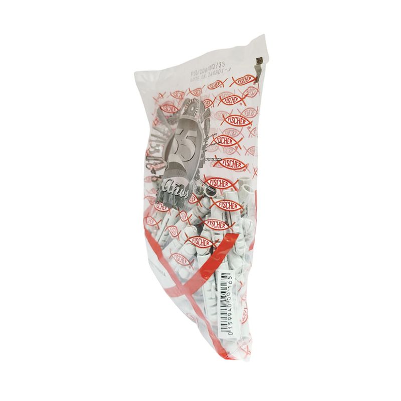 Taco-Expandible-Gris-F-10-100-Piezas-|-Fischer