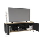 Mesa-para-TV-Kazan-Negro-Beige-|-Politorno
