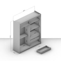 Armario Mets Light Oak 2 Puertas Corredizas | Politorno