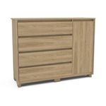Comoda-Mets-Light-Oak-4-Cajones-|-Politorno