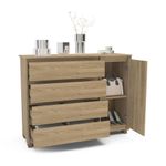 Comoda-Mets-Light-Oak-4-Cajones-|-Politorno