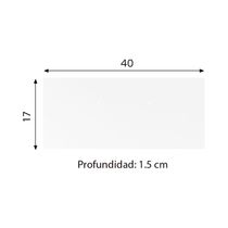 Frente de Cajón Blanco 4 Piezas 40x17cm