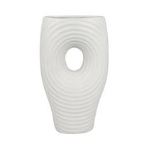 Florero Porcelana Blanco 16.7x7.6x28.9cm | Concepts