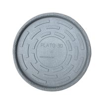 Plato 30 Rústico Simple Gris Claro