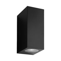 Lámpara de Pared Exterior Negra 2xGU10 | Orange