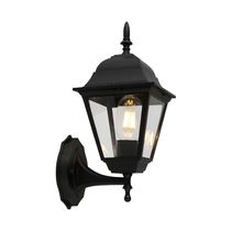 Lámpara de Pared Farol Nápoles Negra 1xE27 | Orange
