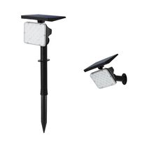 Lámpara de Pared/Estaca Solar Negra 13W CCT | Orange